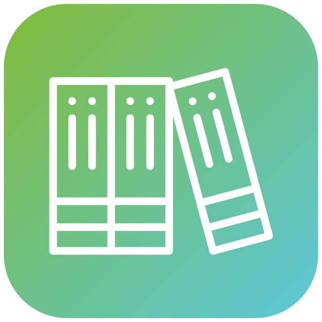 Estilo del icono de la carpeta de encuadernadores de diseño vectorial