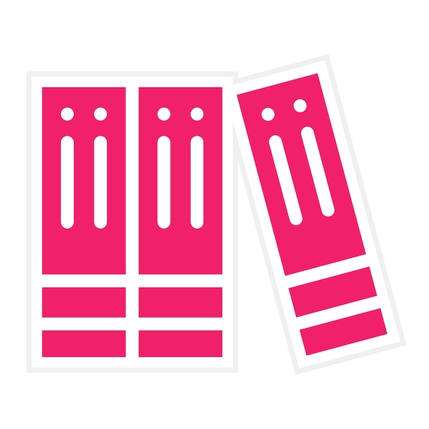 Estilo del icono de la carpeta de encuadernadores de diseño vectorial