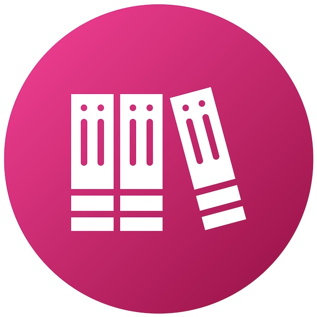 Estilo del icono de la carpeta de encuadernadores de diseño vectorial