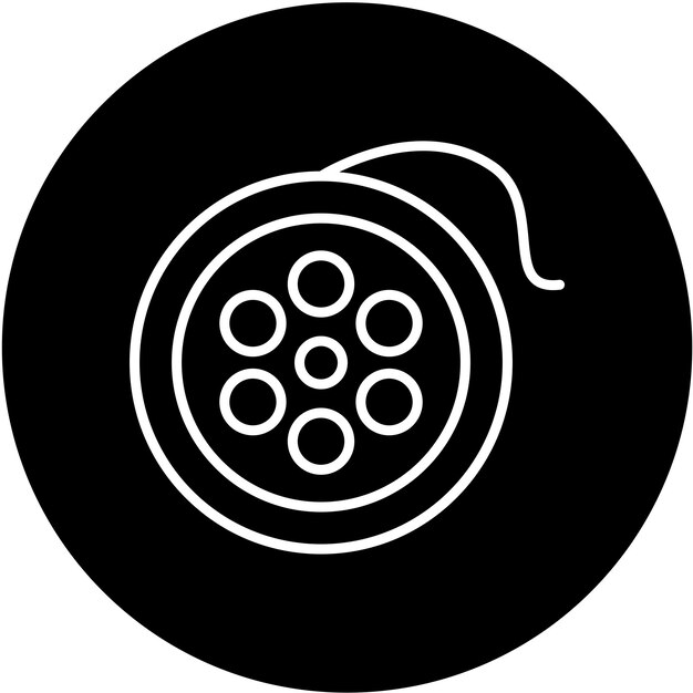 Estilo del icono del carrete