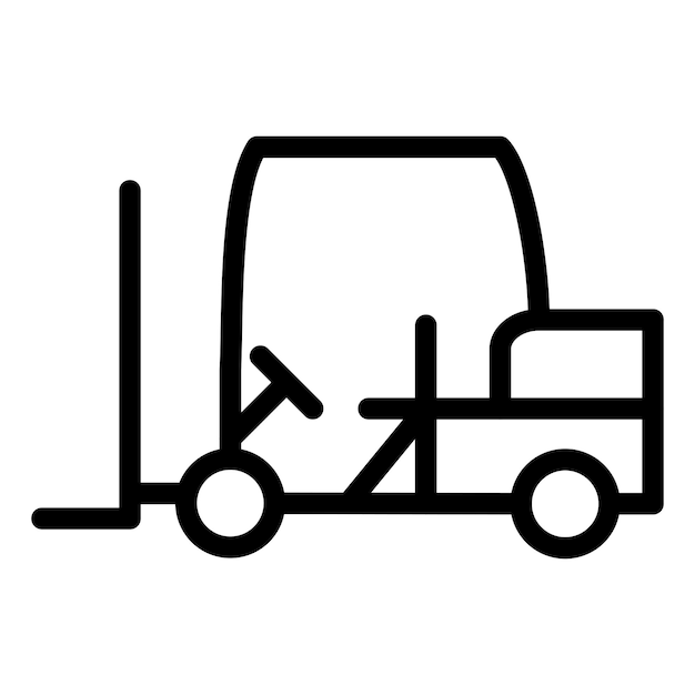 Estilo del icono de la carretilla elevadora