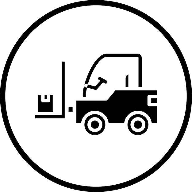 Estilo del icono de la carretilla elevadora