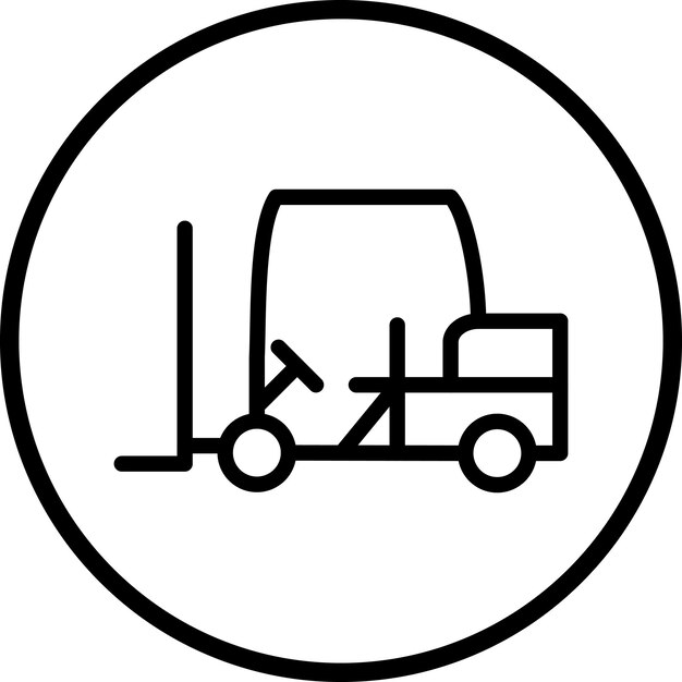 Estilo del icono de la carretilla elevadora