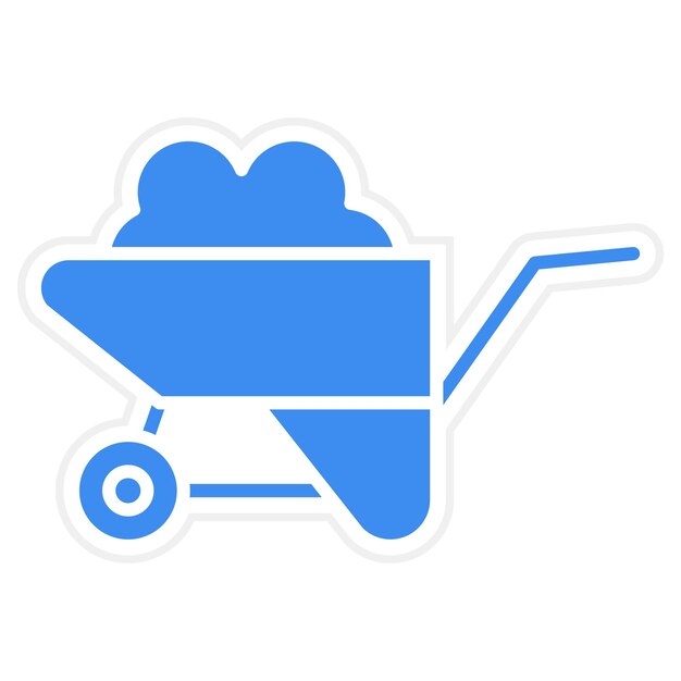 Estilo del icono del carrito de diseño vectorial