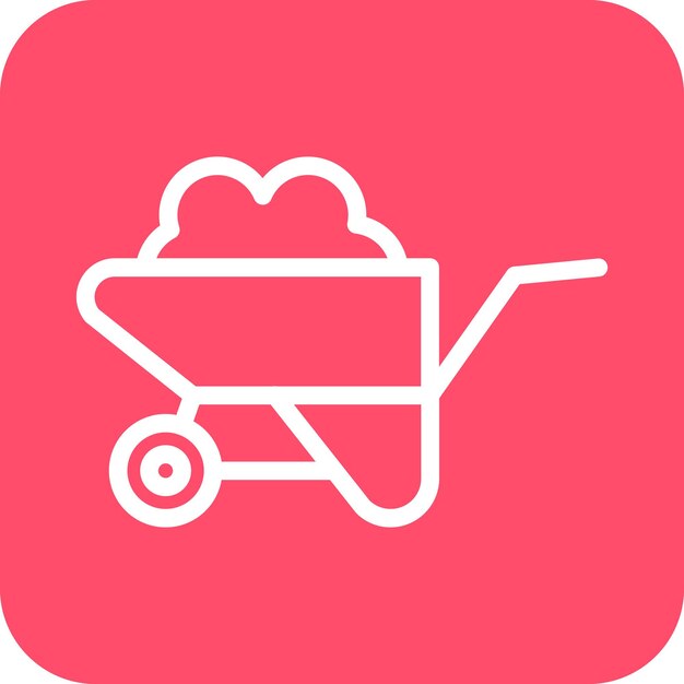 Estilo del icono del carrito de diseño vectorial