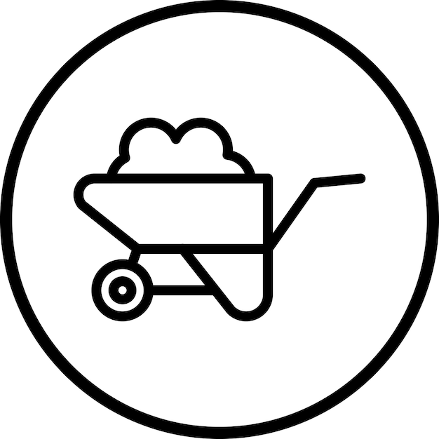 Estilo del icono del carrito de diseño vectorial
