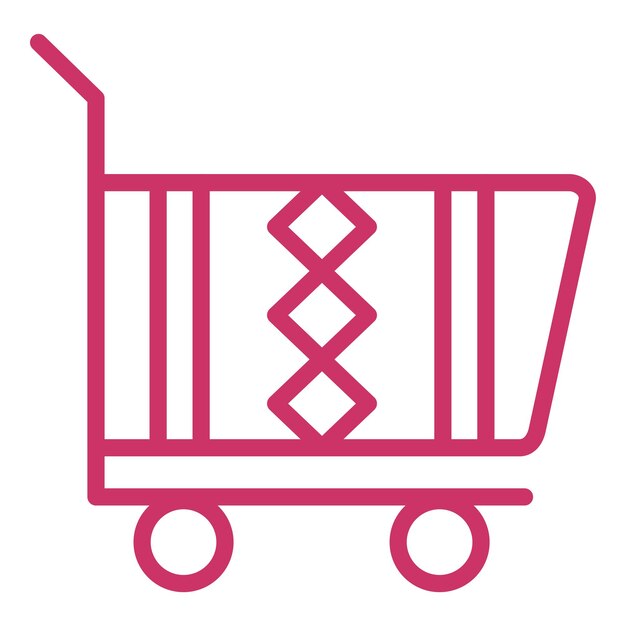 Estilo del icono del carrito de diseño vectorial