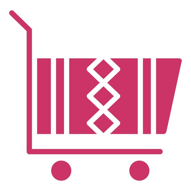 Estilo del icono del carrito de diseño vectorial
