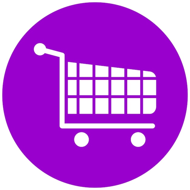 Estilo del icono del carrito de diseño vectorial