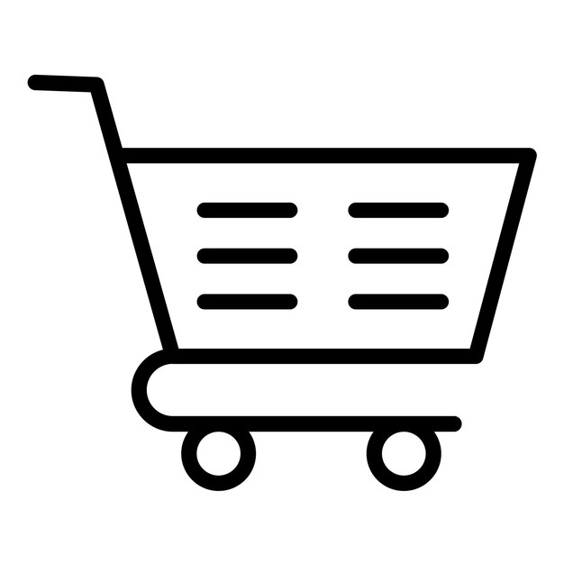 Estilo del icono del carrito de diseño vectorial