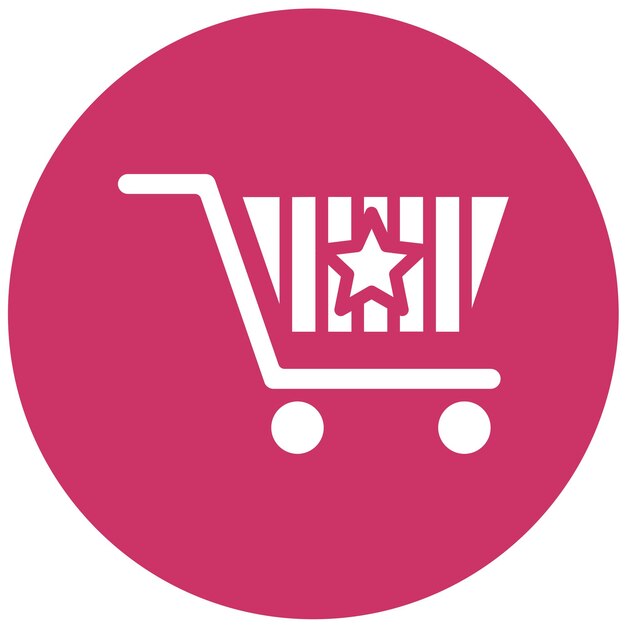 Estilo del icono del carrito de diseño vectorial