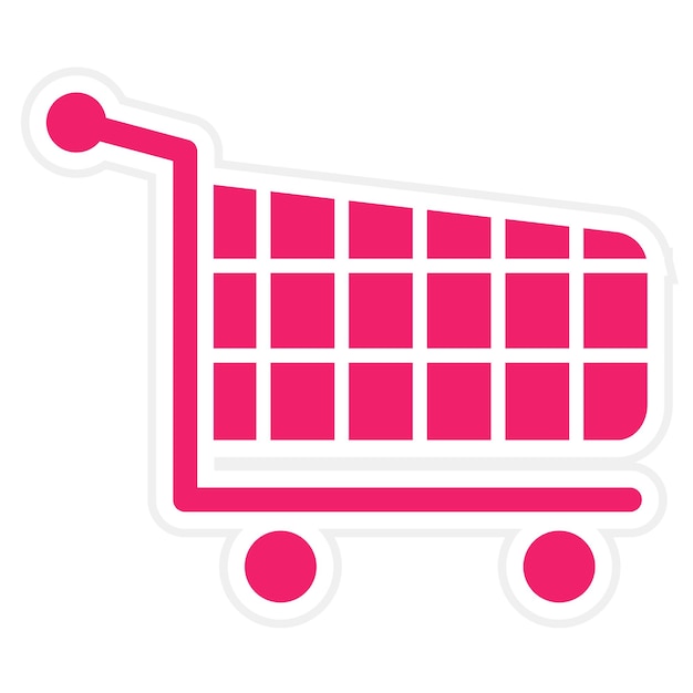 Estilo del icono del carrito de diseño vectorial