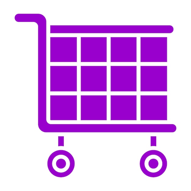 Estilo del icono del carrito de diseño vectorial