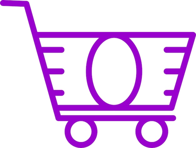 Estilo del icono del carrito de diseño vectorial