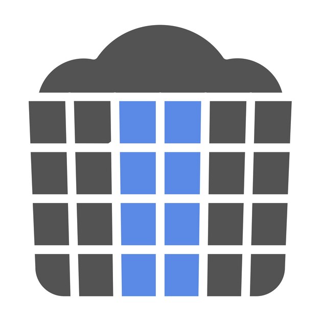 Estilo del icono del carrito de lavandería de diseño vectorial