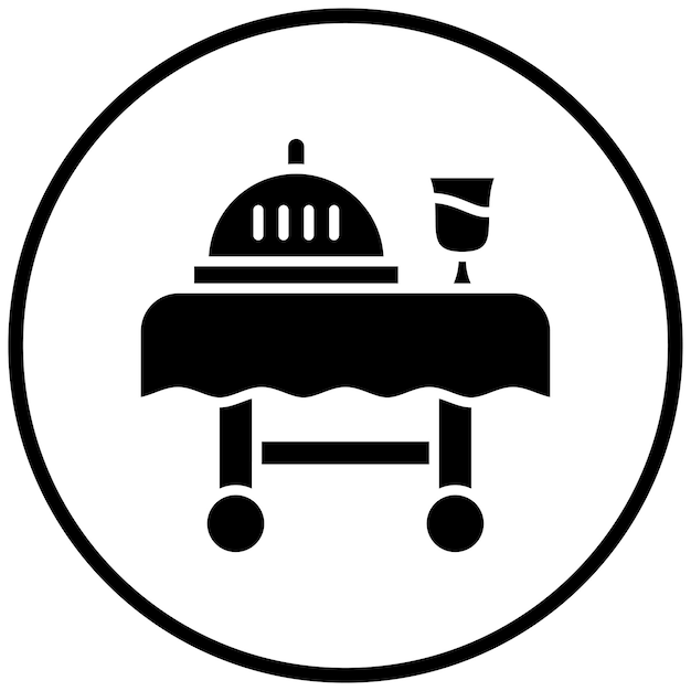 Estilo del icono del carrito de servicio