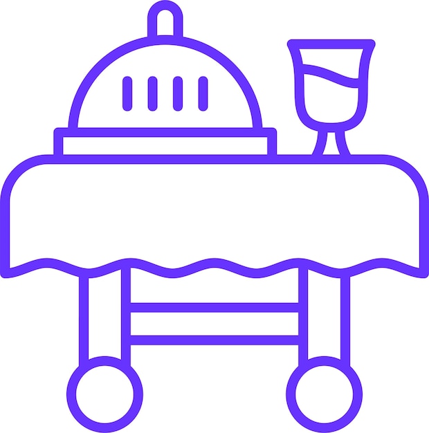 Estilo del icono del carrito de servicio
