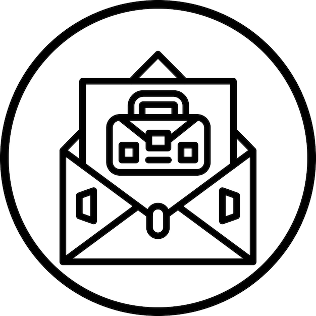 Estilo del icono de la carta de portada