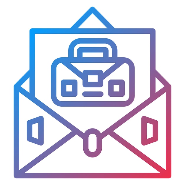 Estilo del icono de la carta de portada