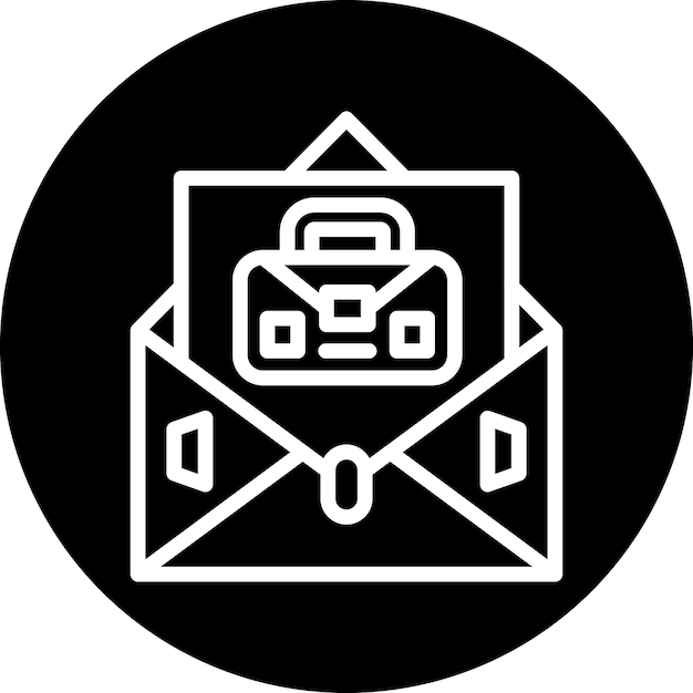 Estilo del icono de la carta de portada