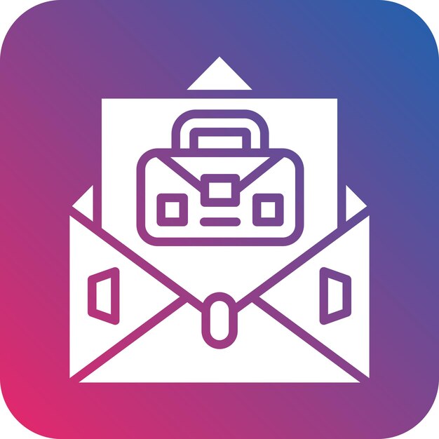 Estilo del icono de la carta de portada