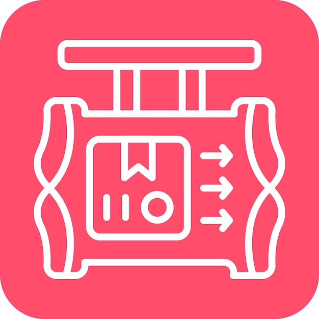 Estilo de icono de cartel de diseño vectorial