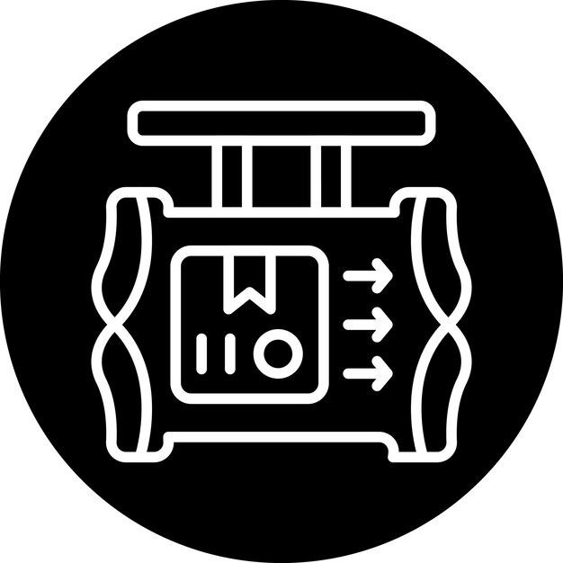 Estilo de icono de cartel de diseño vectorial