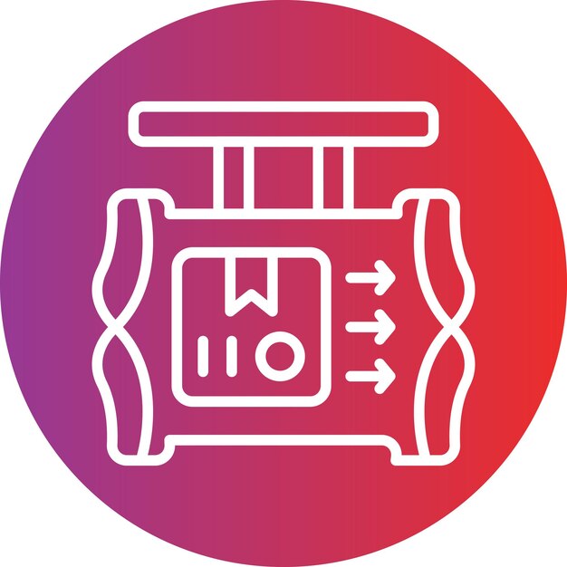 Estilo de icono de cartel de diseño vectorial