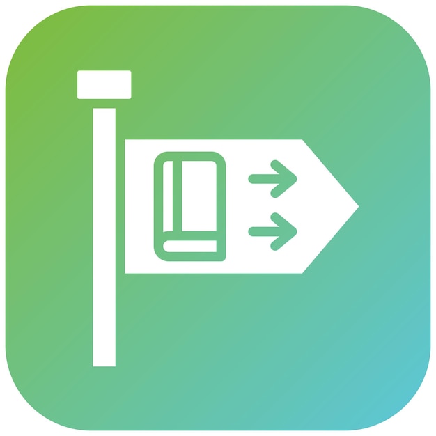 Estilo de icono de cartel de diseño vectorial