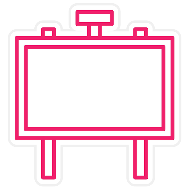 Estilo de icono de cartel de diseño vectorial