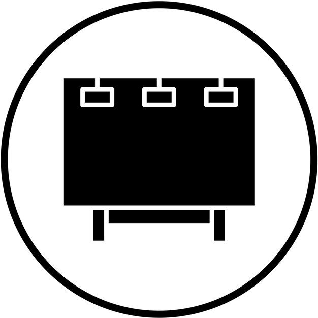 Estilo de icono de cartel de diseño vectorial