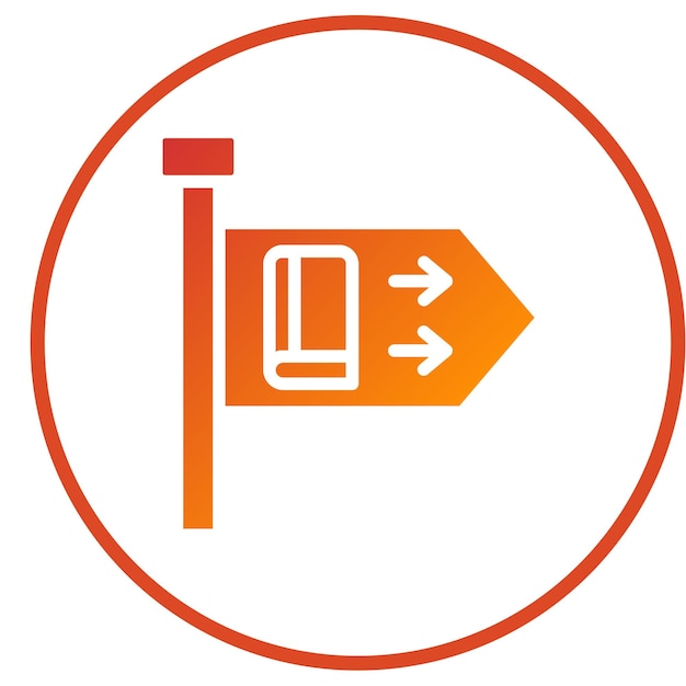 Estilo de icono de cartel de diseño vectorial