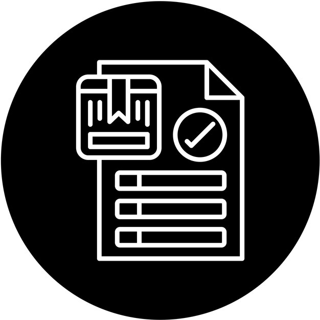 Estilo del icono de la cartera de productos de diseño vectorial