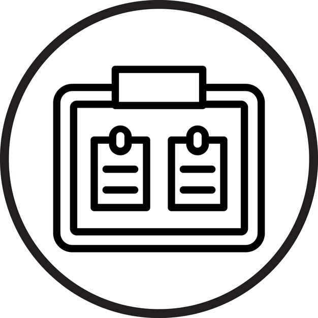 Estilo de icono de cartón de corcho de diseño vectorial
