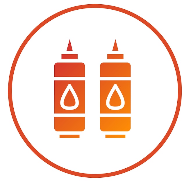 Estilo del icono del cartucho de diseño vectorial