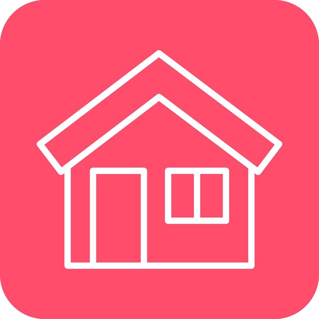 Estilo del icono de la casa de diseño vectorial