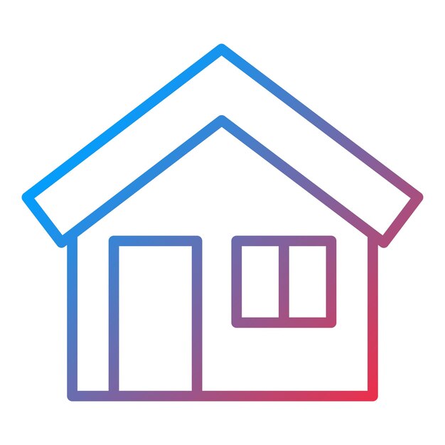 Estilo del icono de la casa de diseño vectorial