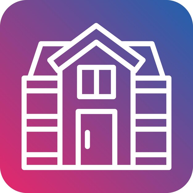 Estilo del icono de la casa de diseño vectorial