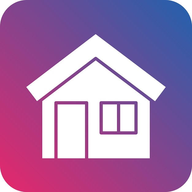 Estilo del icono de la casa de diseño vectorial