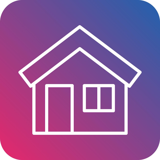 Estilo del icono de la casa de diseño vectorial