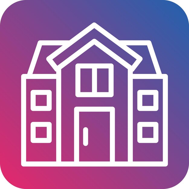 Estilo del icono de la casa de diseño vectorial