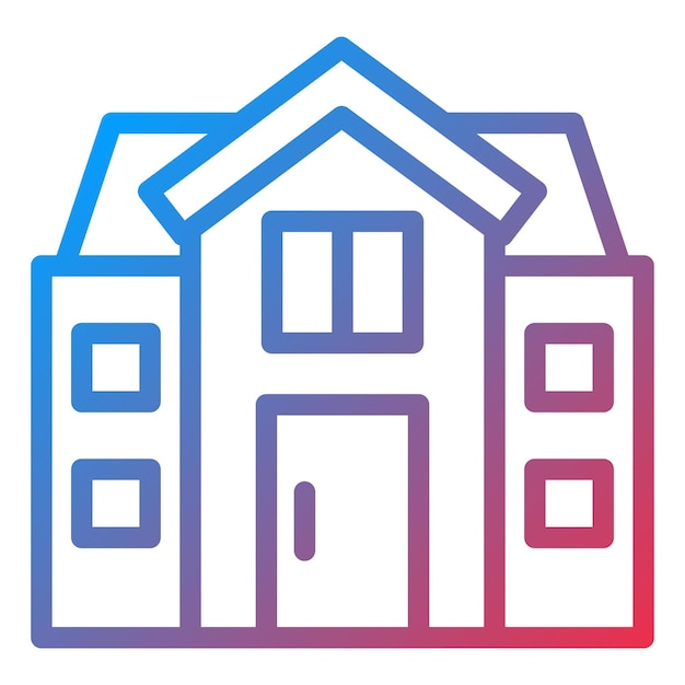 Estilo del icono de la casa de diseño vectorial