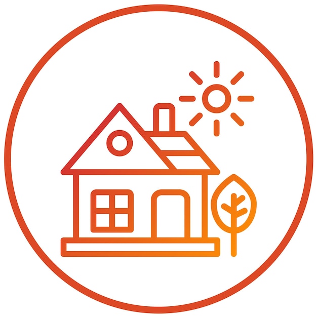 Estilo del icono de la casa de diseño vectorial