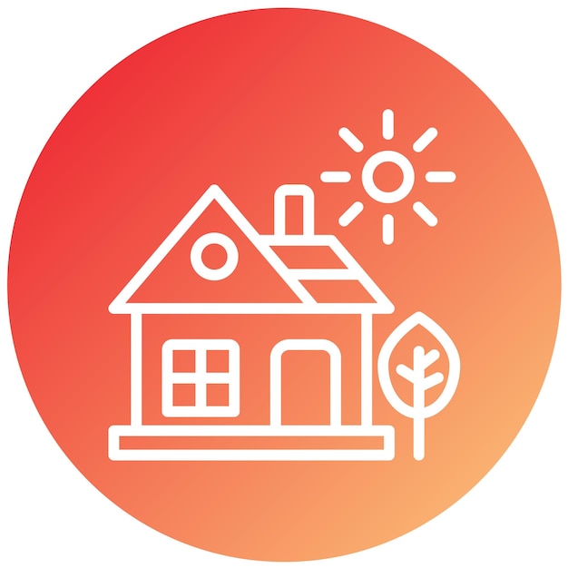 Estilo del icono de la casa de diseño vectorial