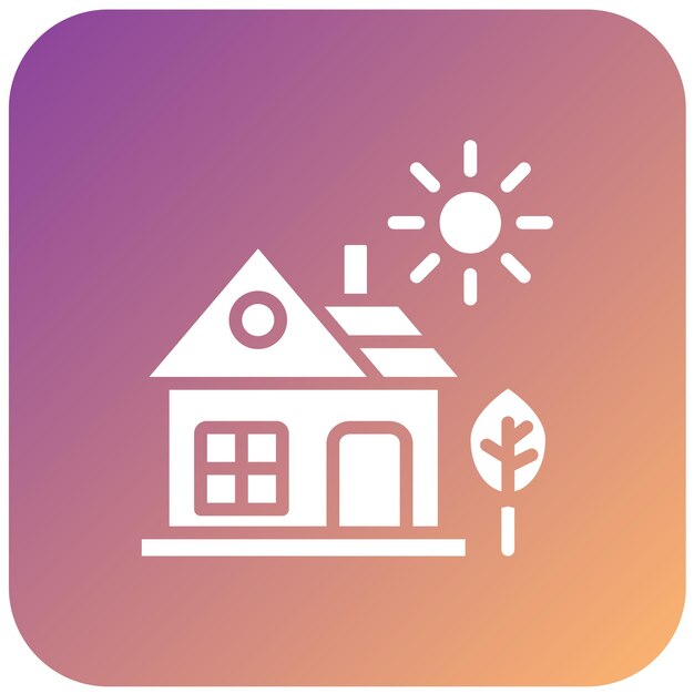 Estilo del icono de la casa de diseño vectorial