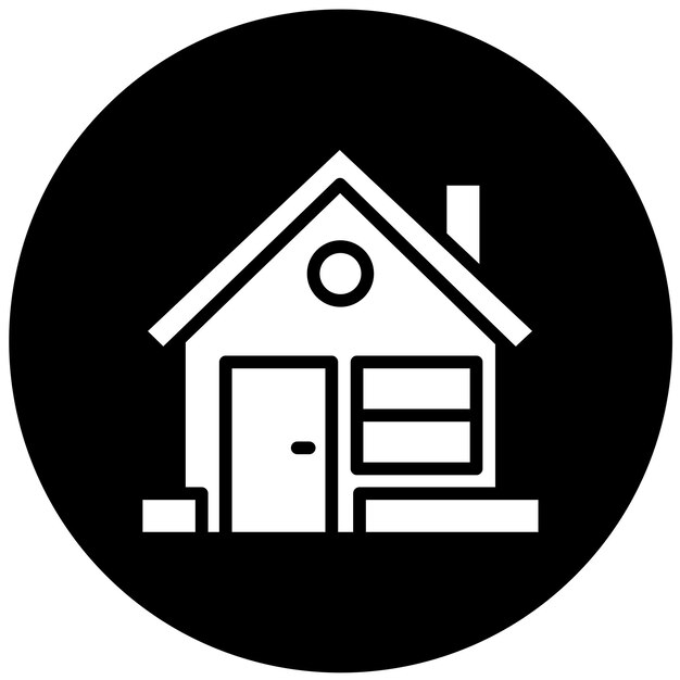 Estilo del icono de la casa de diseño vectorial