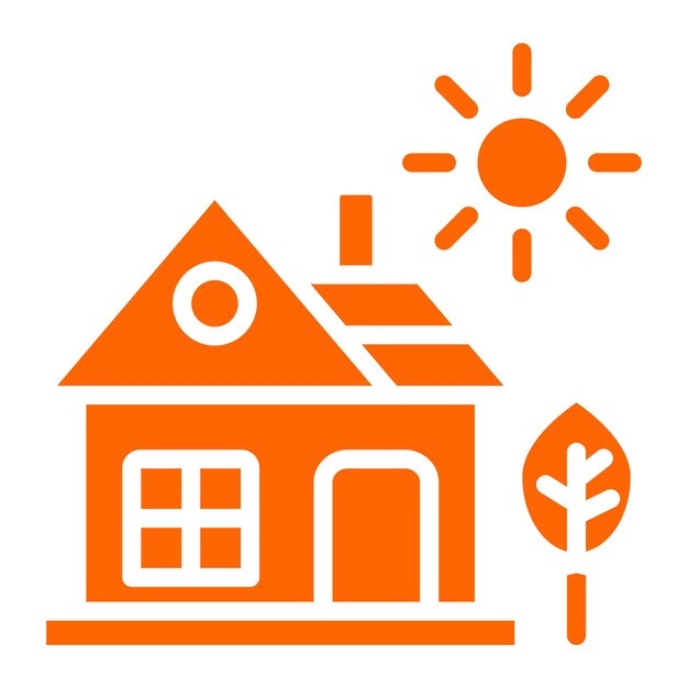 Estilo del icono de la casa de diseño vectorial