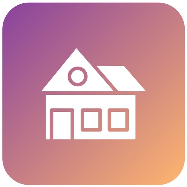 Estilo del icono de la casa de diseño vectorial