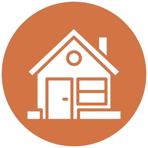 Estilo del icono de la casa de diseño vectorial