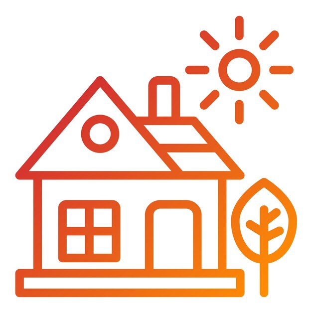 Estilo del icono de la casa de diseño vectorial